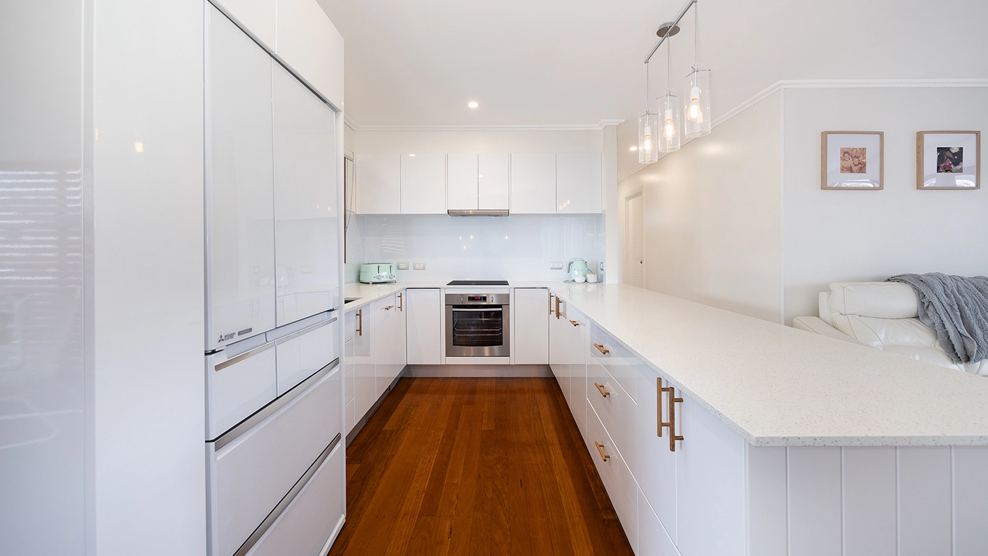 Superior Benchtops White Kitchen Renovation